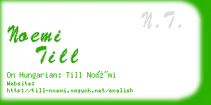 noemi till business card